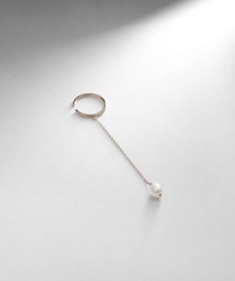 ＜COCOSHNIK (Women)＞Ｋ１０バロックパール　チェーンイヤーカフ（２００２０６８１１８）