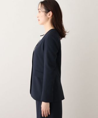 ARTS & SCIENCE ノーカラージャケット ネイビー ARTS & SCIENCE ノーカラージャケット ネイビー
