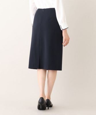 軽くて快適！】ウール混 ストレッチタイトスカート