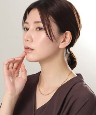 Ｋ１８中空プリムケーブルチェーン　ネックレスＭ（２００２０７４９６４）