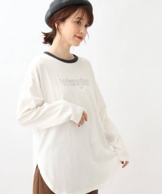 Wrangler ラングラー リンガーTシャツ リンガーシャツ ベージュ 茶色