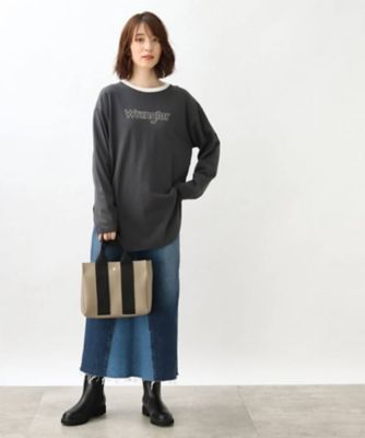 Wrangler ラングラー リンガーTシャツ リンガーシャツ ベージュ 茶色