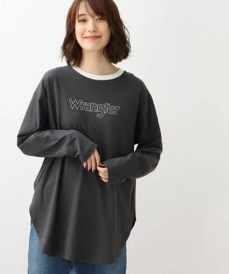 Wrangler ラングラー リンガーTシャツ リンガーシャツ ベージュ 茶色