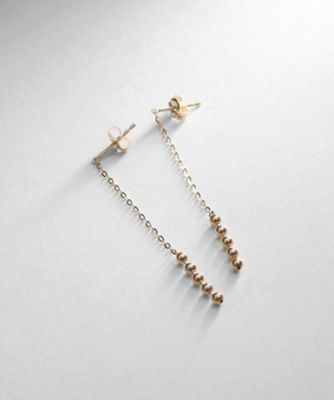＜COCOSHNIK (Women)＞Ｋ１０ボール　チェーンピアス（２００２０７６１６１）
