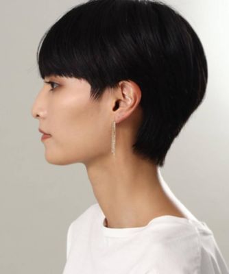 Ｋ１０チェーンフリンジ　スタッドピアス大（片耳用）（２００２０７６１６９）