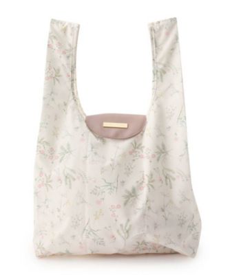 ＜LAURA ASHLEY＞クロスウェル柄　パッカブルマイバッグ（２００２０７７４１２）