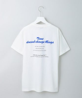 ＜INDIVI S (Women/小さいサイズ)＞【ＷＯＲＬＤ　ｆｏｒ　ｔｈｅ　Ｗｏｒｌｄ】バックプリント　ロゴＴシャツ（２００２０８４７７０）