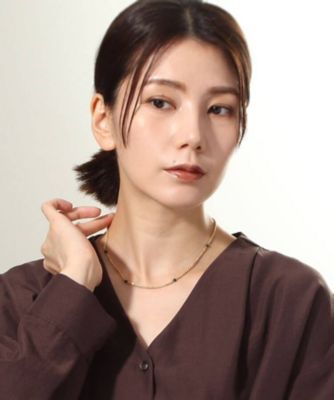 Ｋ１０マラカイト中空ロープ　ネックレス（２００２０８５９１４）