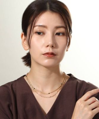 Ｋ１０マラカイト中空ロープ　ネックレス（２００２０８５９１４）