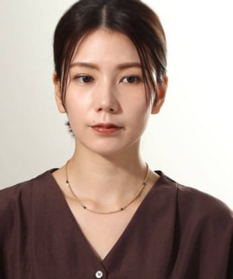 Ｋ１０マラカイト中空ロープ　ネックレス（２００２０８５９１４）