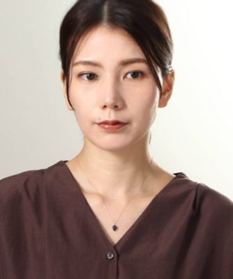 Ｋ１０ブラックラブラドライト　オーバルカボション　ネックレス（２００２０８５９１８）