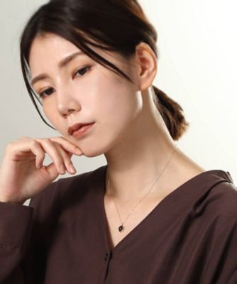 Ｋ１０ブラックラブラドライト　オーバルカボション　ネックレス（２００２０８５９１８）