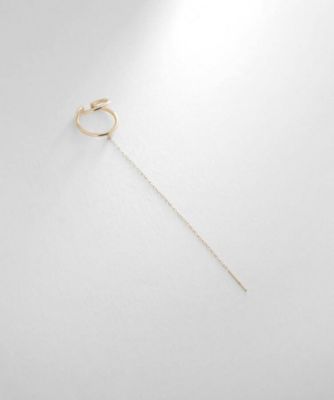 ＜COCOSHNIK (Women)＞Ｋ１０ダブルフープ　チェーンポストイヤーカフ（２００２０８６１６５）