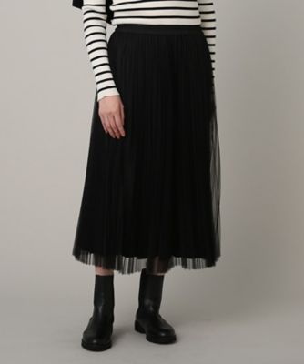 ◇【ハレの日に活躍／NEWカラー追加】リバーシブルチュールスカート  