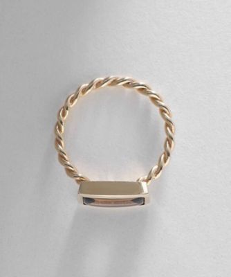 K10スモーキークォーツ バフトップカット リング