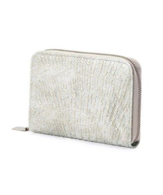 HIROKO HAYASHI ダマスコ 二つ折り財布 シルバー 新品未使用 DAMASCO（ダマスコ）ファスナー式二つ折り財布〈Piu