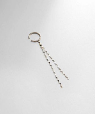 ＜COCOSHNIK (Women)＞Ｋ１０フラワークロスチェーン　イヤーカフ（２００２１０５０８２）