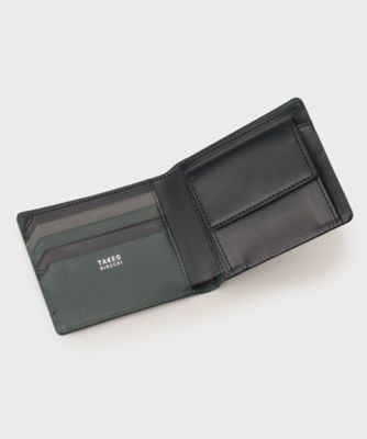 2つ折り財布 配色型押しレザー 2つ折り財布（2002107399） | TAKEO