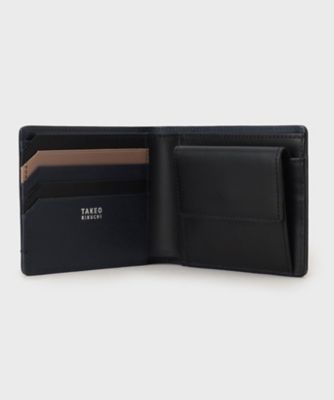 配色型押しレザー 2つ折り財布（2002107399） | TAKEO