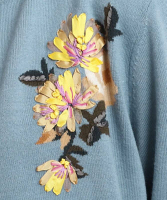リボン刺繍カーディガン（２００２１１０５８２） | ファッション・服