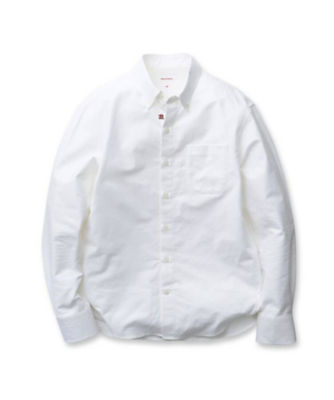 【SALE】オックスフォードボタンダウンシャツ シロ001 トップス