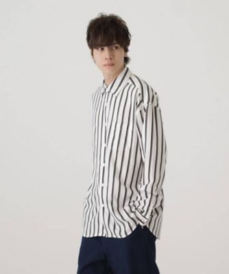 ＜tk. TAKEO KIKUCHI (Men)＞マルチストライプ長袖シャツ（２００２１１１５０１）