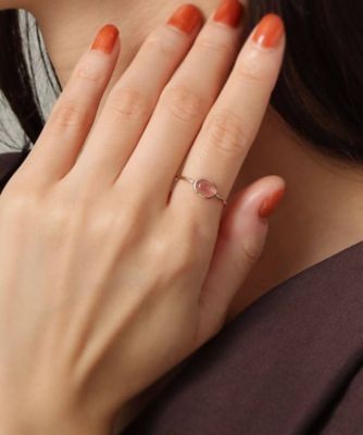 K10ロードクロサイト オーバルカボション リング小