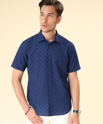 ◇リップル スモールパターン シャツ（2002113820  