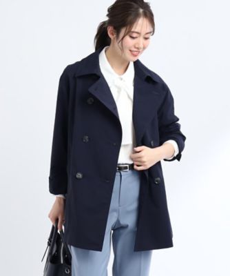 撥水】ベーシックショートトレンチコート（２００２１１５０４８） の