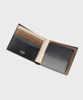 アンティーク調レザー 2つ折り財布（2002120377） | TAKEO