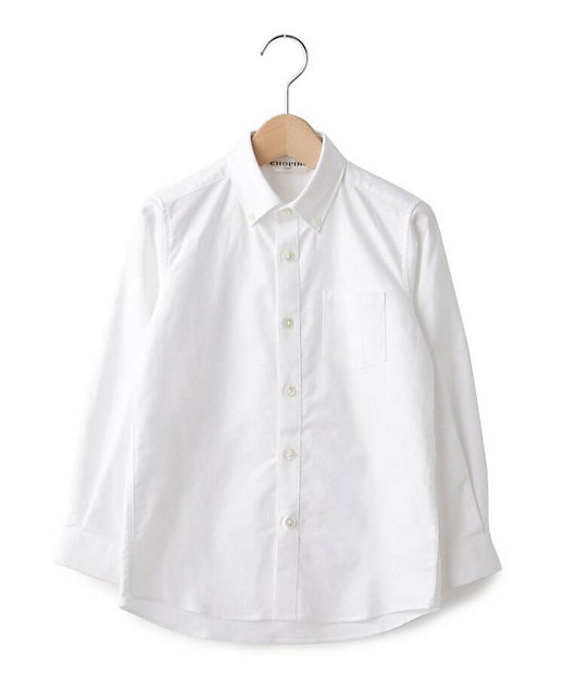 【SALE】(キッズ）ボタンダウンシャツ バイイング シロ001 トップス