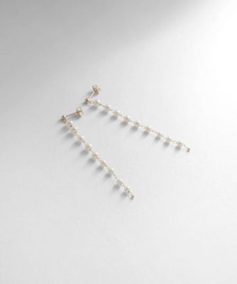 ＜COCOSHNIK (Women)＞Ｋ１０パールチェーングラデ　スタッドピアス（２００２１２６９６６）