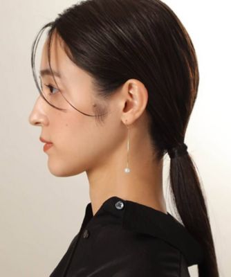 Ｋ１０パール　コンパクトチェーン　フックピアス（２００２１２６９６８）