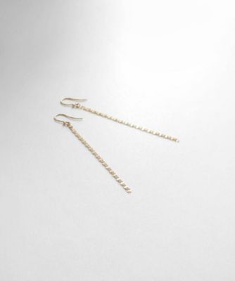 ＜COCOSHNIK (Women)＞Ｋ１８ダブルフラワークロス　フックピアス（２００２１２６９８１）