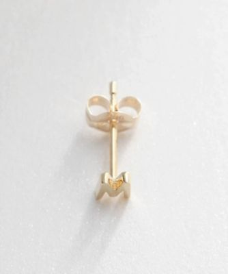 【ＷＥＢ限定】Ｋ１０イニシャルＭ　スタッドピアス（片耳用）（２００２１２８９７３）
