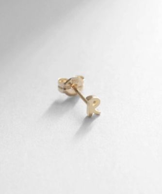 【ＷＥＢ限定】Ｋ１０イニシャルＲ　スタッドピアス（片耳用）（２００２１２８９７５）