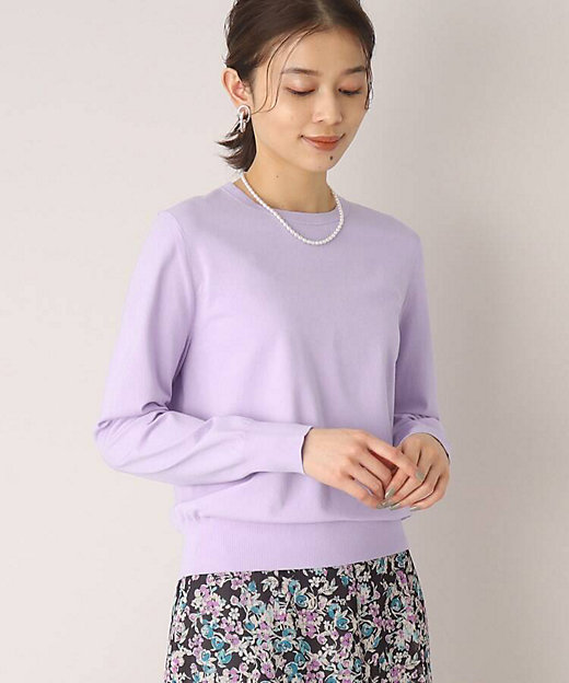 肌触りなめらか】レーヨンストレッチ 薄手ニット<アンサンブル可能 肌触りなめらか】レーヨンストレッチ 薄手ニット<アンサンブル可能