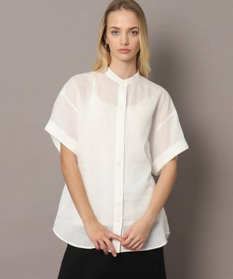 ◇ハーフスリーブガーメントダイリネンシャツ（2002130236  