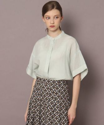 ◇ハーフスリーブガーメントダイリネンシャツ（2002130236  