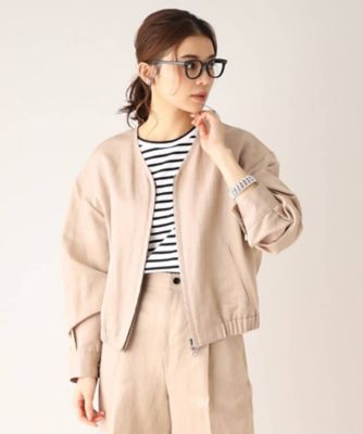 ◇【Oggi．jp掲載／さらっと羽織れる】リネン×コットン ショート 