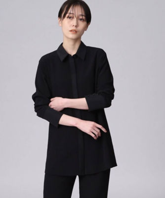 15000円公式アプリ オンラインストア大人気 シャツ シアー素材 黒 日本