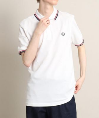 トップ FRED PERRY ポロシャツ 白 オフホワイト | www