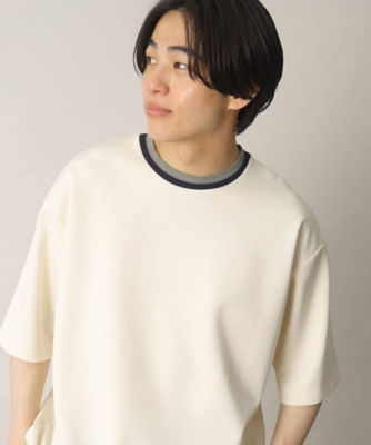 定価19,800円【ヤシキ YASHIKI】せせらぎニット ネイビー半袖Tシャツ