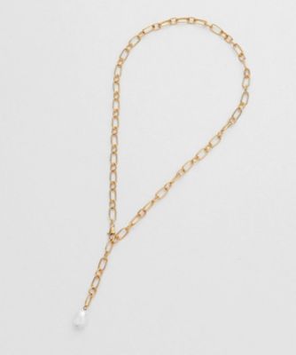 シルバー バロックパール 2WAYドロップ ネックレス GP