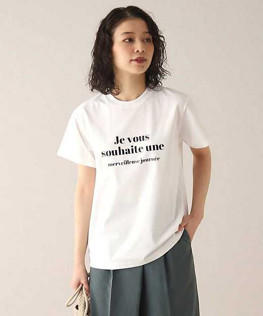 ＜三越伊勢丹/公式＞【SALE】きれいめロゴTシャツ シロ103 トップス