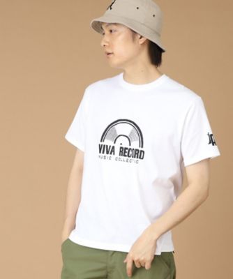 ＜TAKEO KIKUCHI (Men)＞ＶＩＶＡ　ＲＥＣＯＲＤ　Ｔシャツ（２００２１４１５６１）