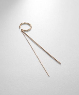 ＜COCOSHNIK (Women)＞Ｋ１０丸玉ボールチェーン　ポストイヤーカフ（２００２１４６６６４）