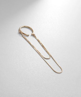 ＜COCOSHNIK (Women)＞Ｋ１０コンパクトチェーン　ドレープイヤーカフ（２００２１４６６６５）