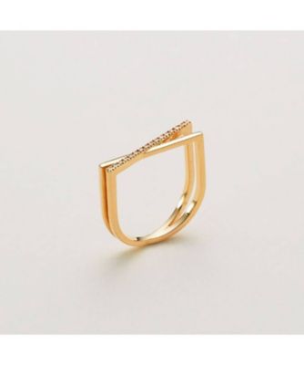 Ｋ１０ダイヤモンド　アシンメクロス　リング（２００２１４６６６７）