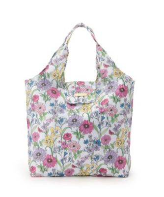 ＜三越伊勢丹/公式＞ LAURA ASHLEY/ローラ アシュレイ ギリー柄 パッカブルマイバッグ シロ101 ハンドバッグ【三越伊勢丹/公式】